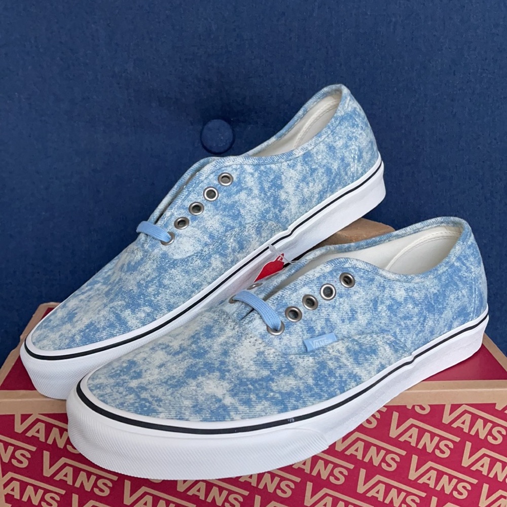Vans Authentic Denim dstry MENS Winter Sky/Marshmallow - Picture 8 of 16